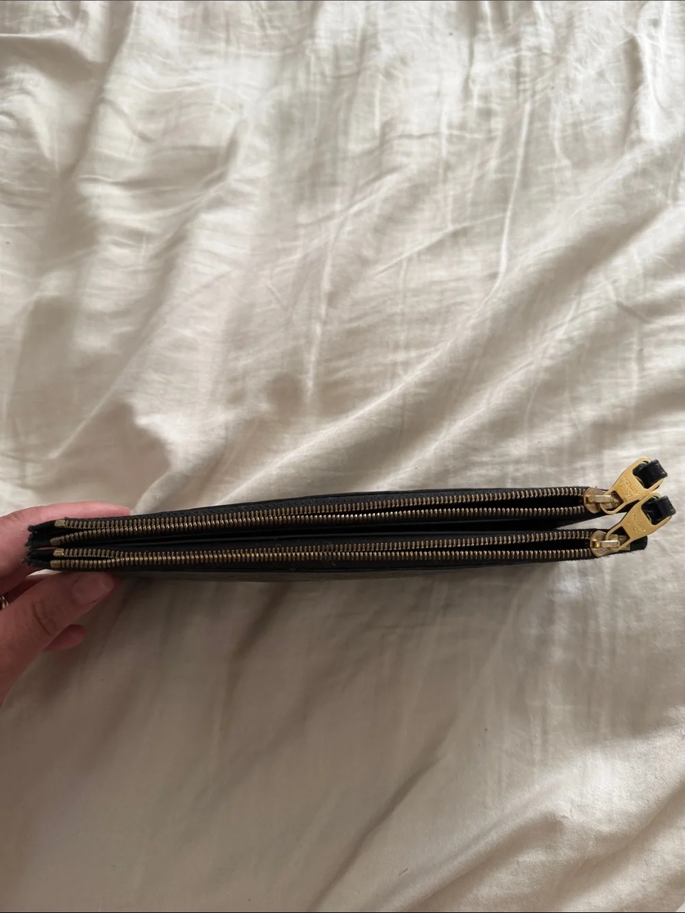 Louis Vuitton Black Monogram Embossed wallet